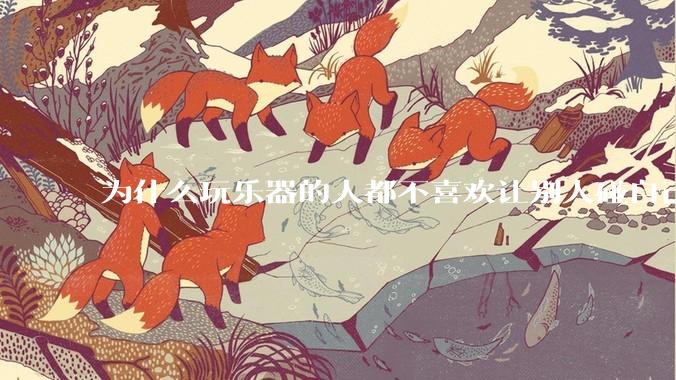 为什么玩乐器的人都不喜欢让别人碰自己的乐器?